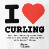 I Heart Curling T Shirt Zoomed In