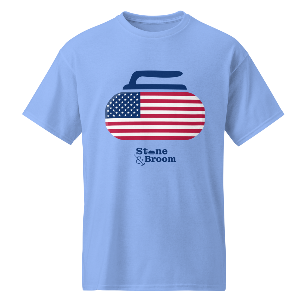 Curling USA Flag T-Shirt