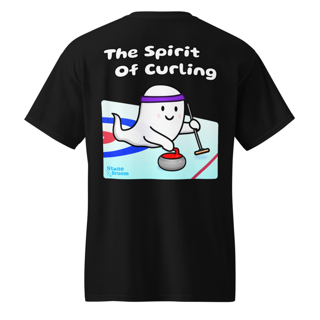 The Spirit of Curling Tee Shirt in Black.