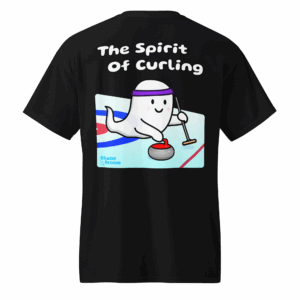 The Spirit of Curling Tee Shirt in Black.