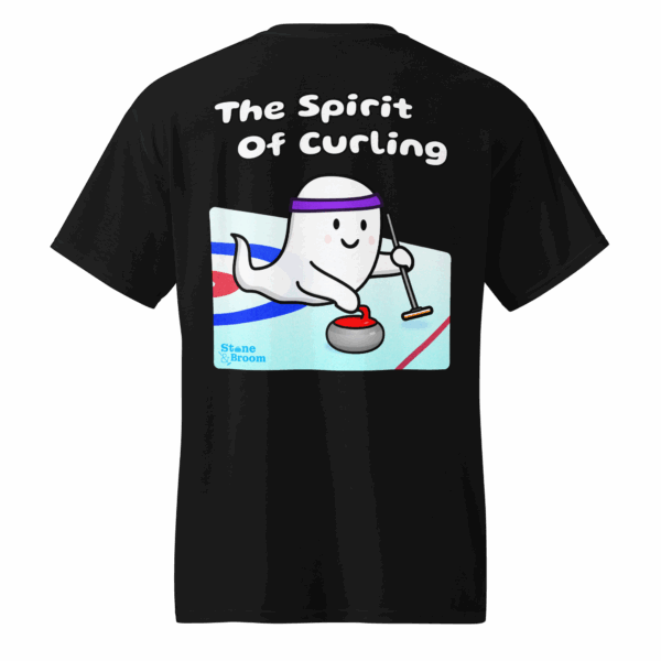 The Spirit of Curling Tee Shirt in Black.