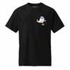 The Spirit of Curling Tee Shirt in Black the front.