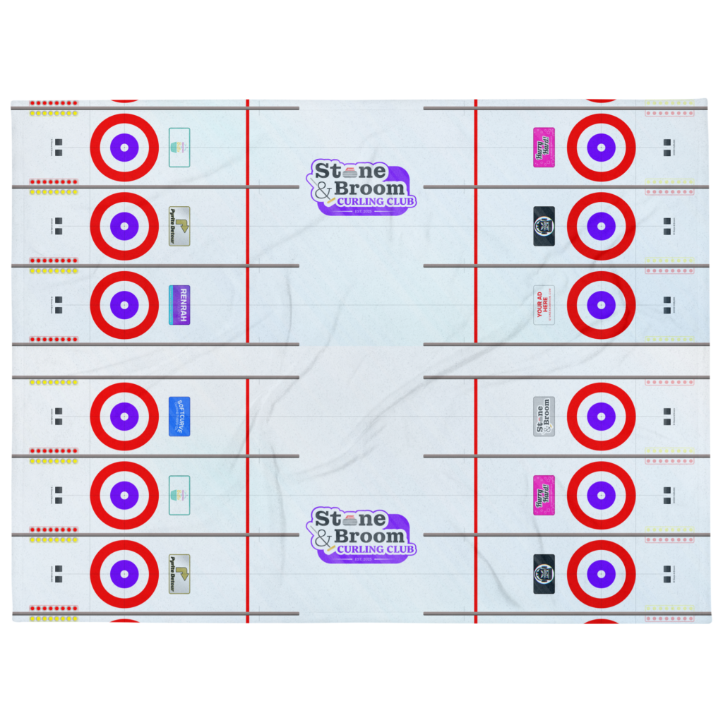 Stone & Broom Curling Club Throw Blanket